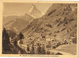 Zermatt Leuchtende Karte