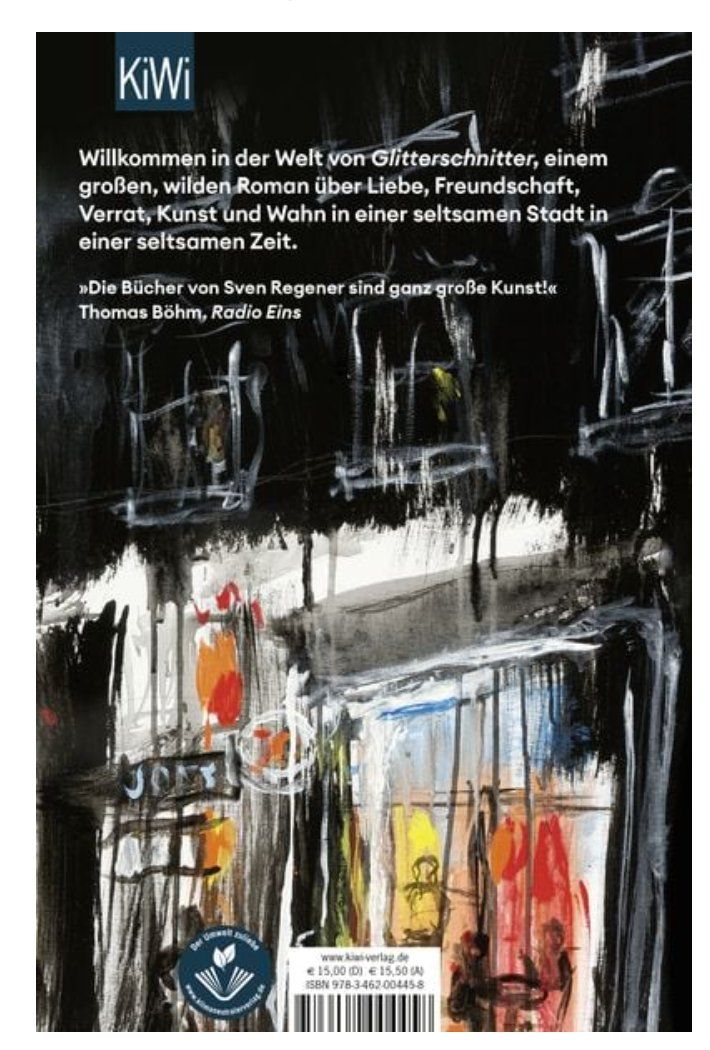 Libri: Glitterschnitter - Sven Regener – Usato da Frauenfeld venduto da SCHATZtruhe_369 1