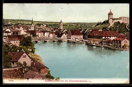 Schaffhausen, Teilansicht von der Eisenb