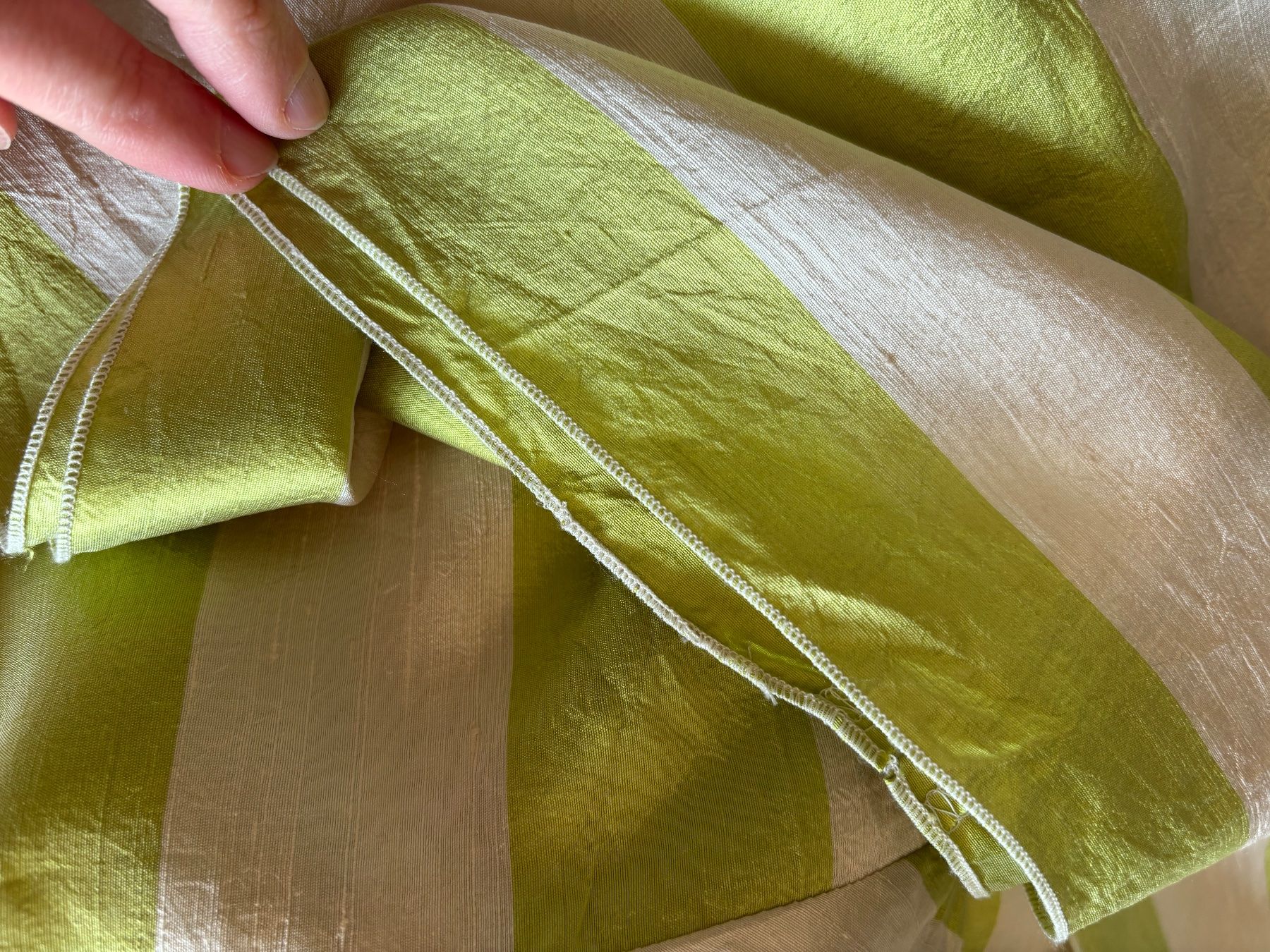 Vestiti: FILMSTOFF getreiftes Seidenkleid – Usato da Zürich venduto da missmodernage 4