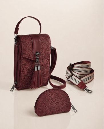 Handytaschen-Set mit passender Kosmetiktasche