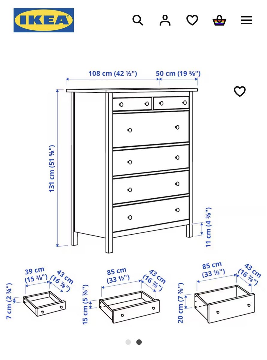 Ikea Kommoden: HEMNES IKEA Kommode blau – Gebraucht aus Therwil von  2