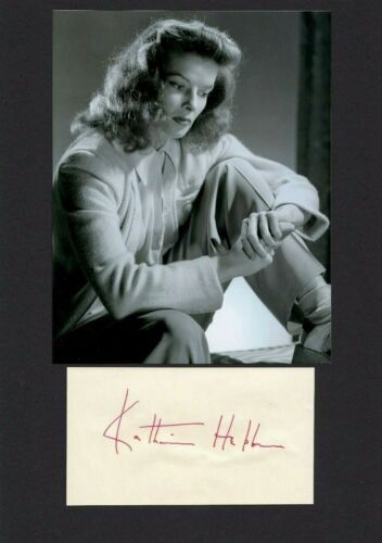 Autografi: Katharine Hepburn / Passepartout  / Autogramm!! – Usato da Egg b. Zürich venduto da Dbunny 1