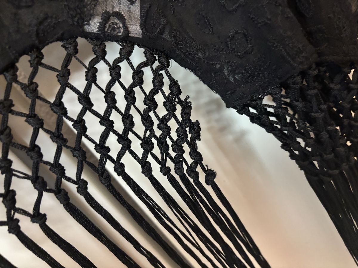Arte internazionale: Caftan Mango schwarz Spitze Fransen – Nuovo (secondo la descrizione) da Baden venduto da Tiffany6878 3
