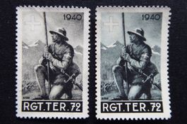 (m861) Territorial-Truppen Wit 92/1 + 94/1 ohne Gummi