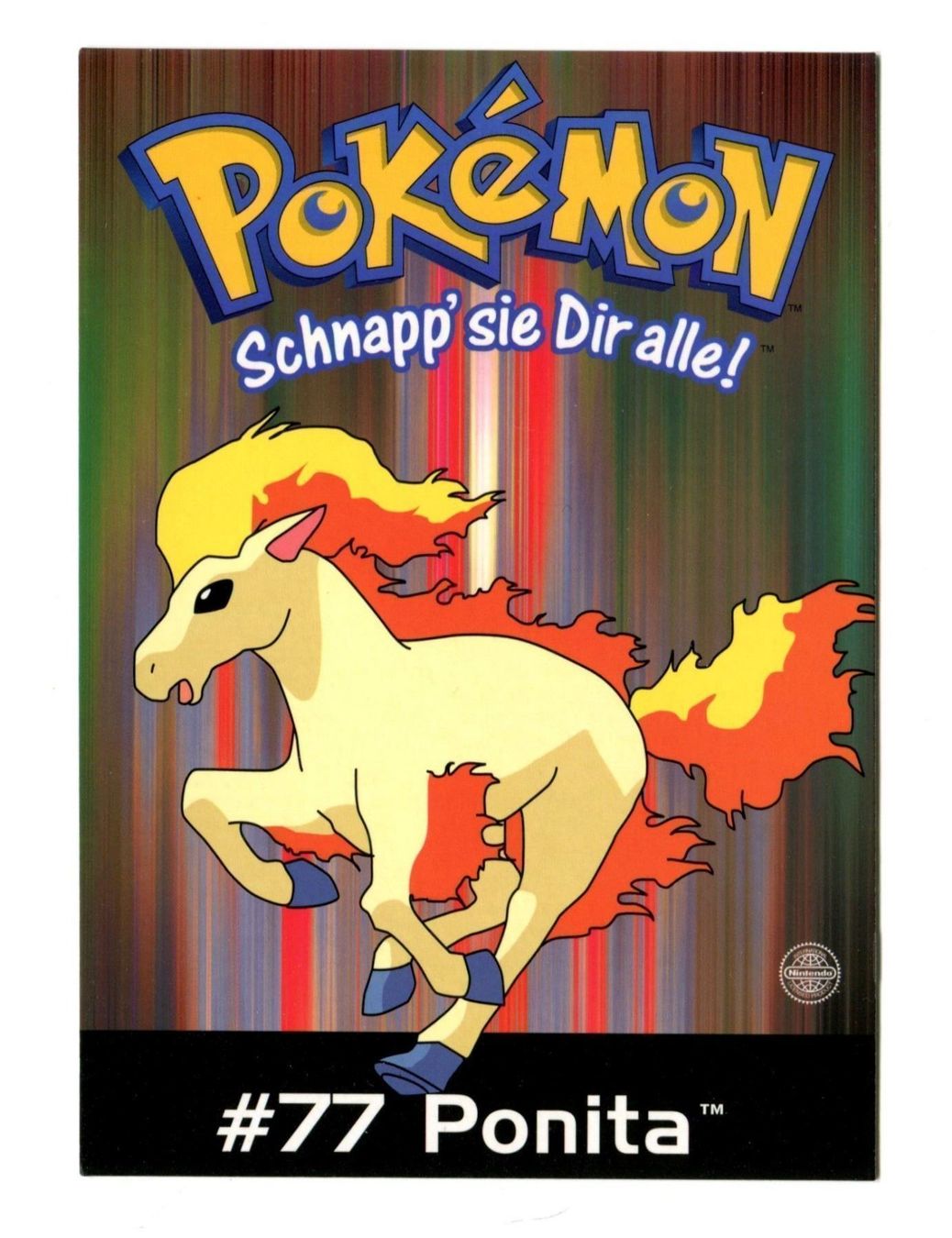 Pokémon Sammelbilder & Trading cards: Pokémon Postkarte Ponita – Gebraucht aus Dornach von Deco89