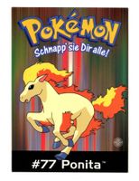 Pokémon Postkarte Ponita