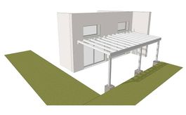 Avant-toit en bois