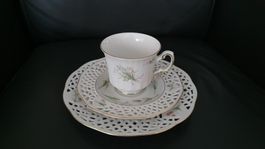 Vintage Kaffeeservic Burg Lindan fein Porzellan (goldrand)