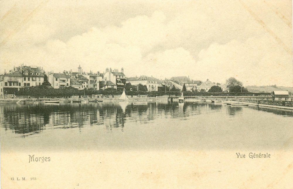 Cartoline postali: Morges - Vue générale – Usato da Chavornay venduto da SupraSenna