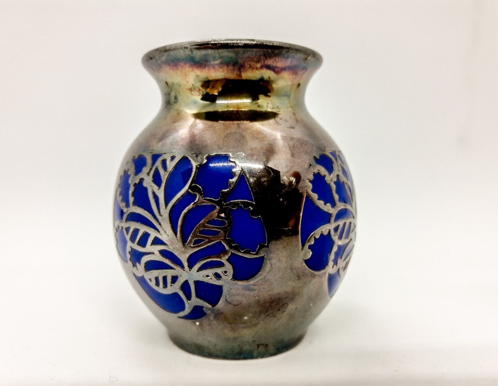 Thomas Vasi & Recipienti: Thomas Art deco mini Vase Silberauflage silver overlay – Usato da Tavannes venduto da Brocashop 6