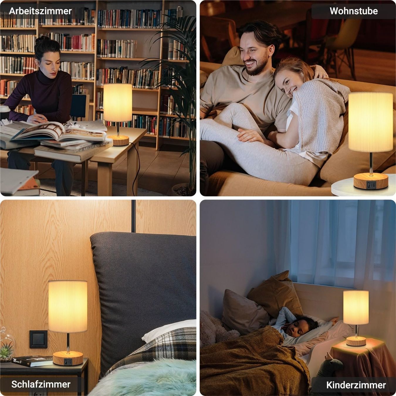 Lampade: 2x LED Nachttischlampe Touch Dimmbar mit USB – Nuovo e nell'imballaggio originale da Nuglar venduto da SaleRitter 6