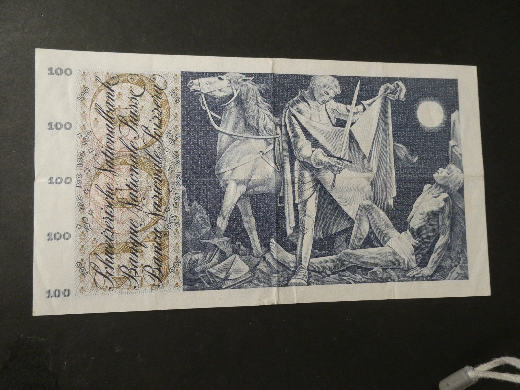 Billets de banque: Schweiz 1971, 100 Franken – D'occasion à Hinterforst par Rohusri 1