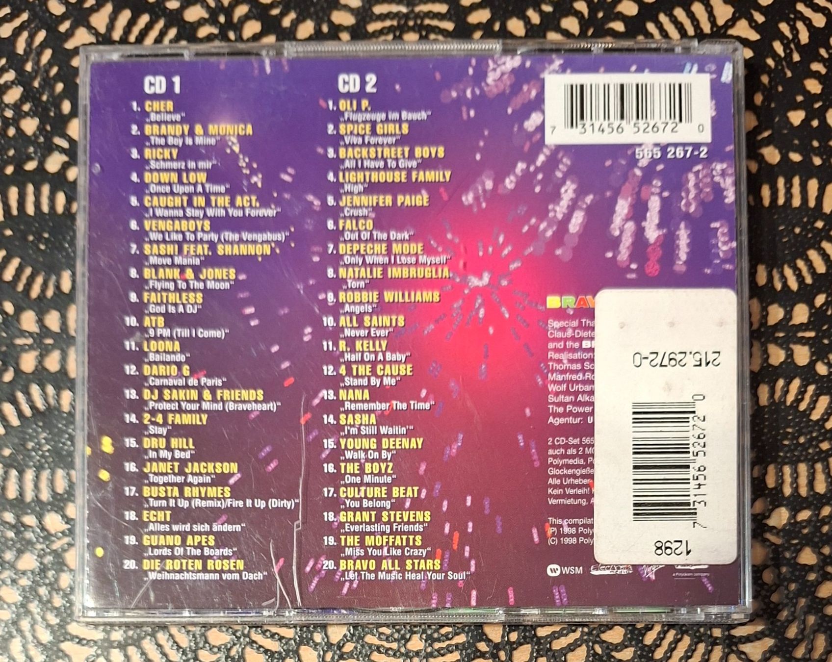 CD: Bravo Hits - The Hits 98, 2CD Hit Compilation Sampler 1998 – Usato da Amriswil venduto da Celini3 1