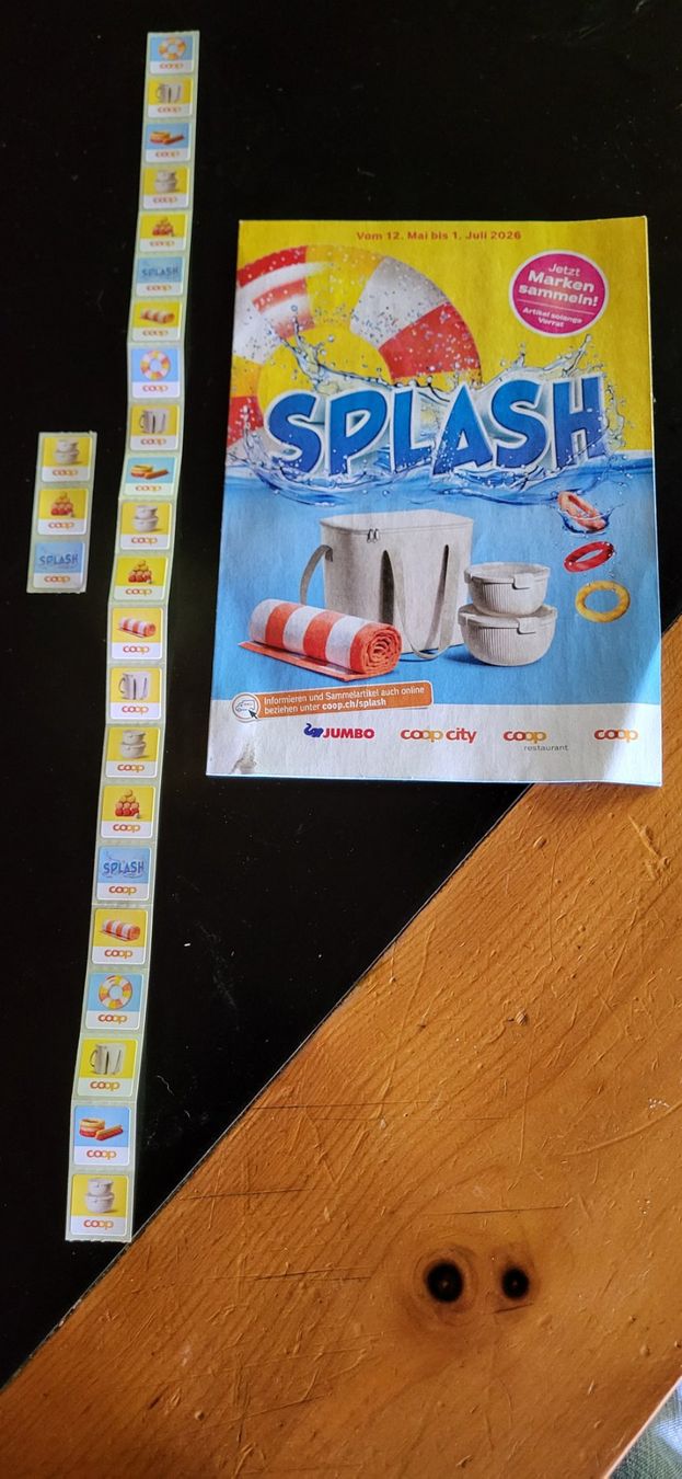 Coop Raccolte di bollini & punti: 25 Sammelmarken Coop Splash – Nuovo (secondo la descrizione) da Obstalden venduto da kbh_htc2