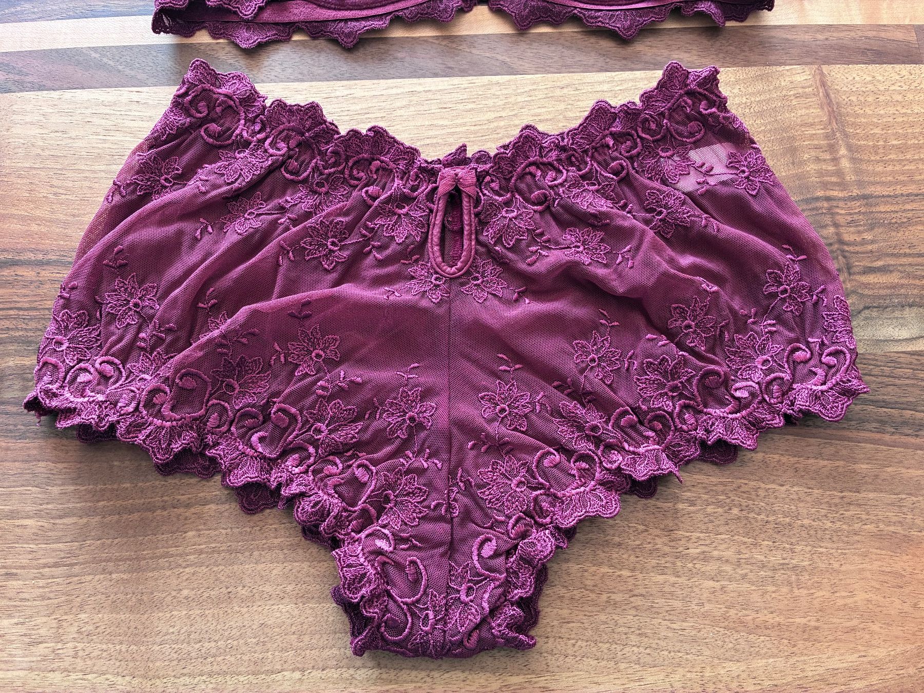 Altra biancheria intima: Braunrotes BH-Set Balconnet Slip – Nuovo (secondo la descrizione) da Alpnach Dorf venduto da marvo 7