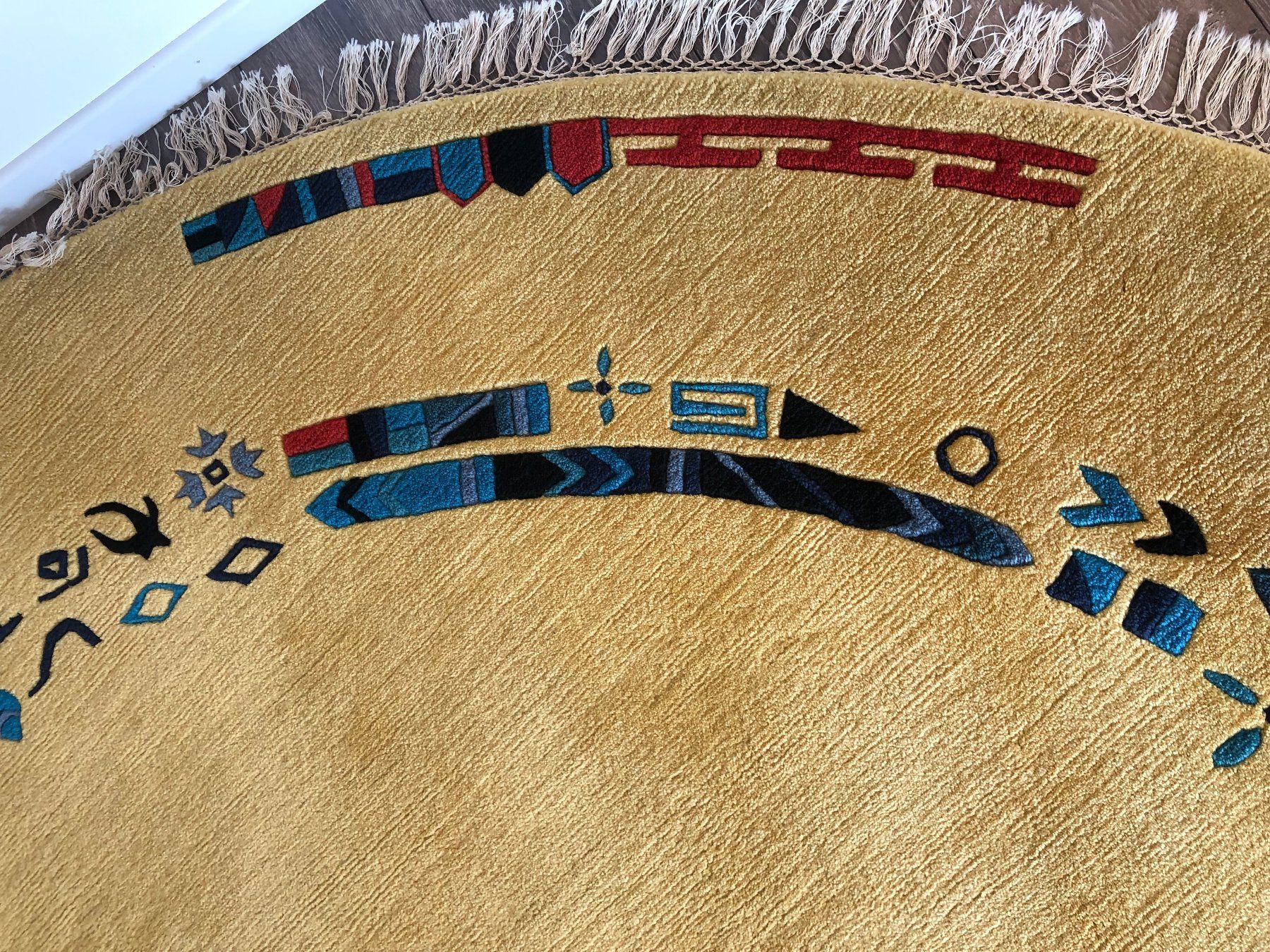 Tapis: Wunderschöner Orient-Teppich, Nepal, rund, 251cm Durchmesser – D'occasion à Kradolf par Susilla 1