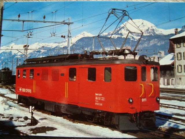 Cartoline postali: SBB Brünigbahn Deh 4/6 911 – Nuovo e nell'imballaggio originale da Thun venduto da Abigboss