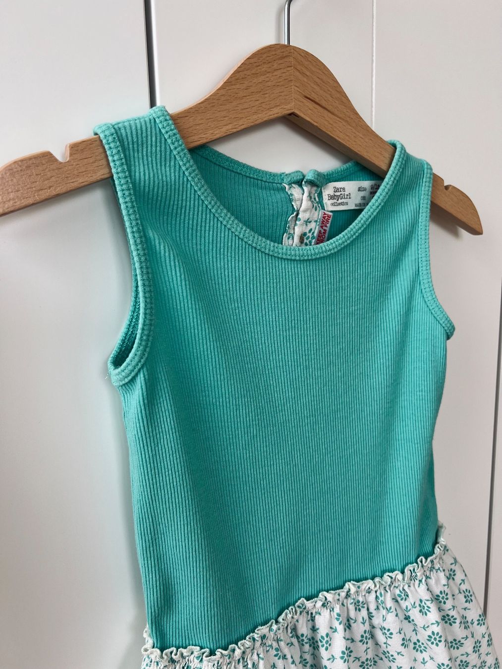 Zara Vestiti & Gonne: Zara, Kleid, 80, Grün, Blumen – Usato da Burgdorf venduto da rulan