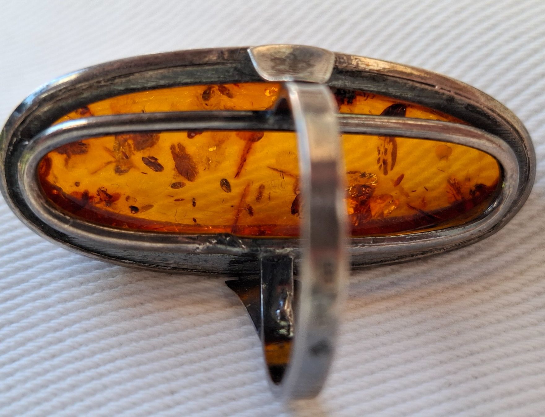 Bagues: Antiker Silber Ring mit Bernstein 925 – D'occasion à st.gallen par mona3 2