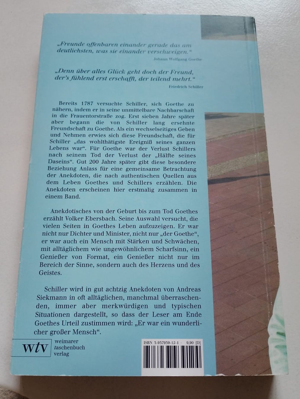 Libri: Anekdoten über Goethe und Schiller – Usato da Ehrendingen venduto da 2Guagua2 1