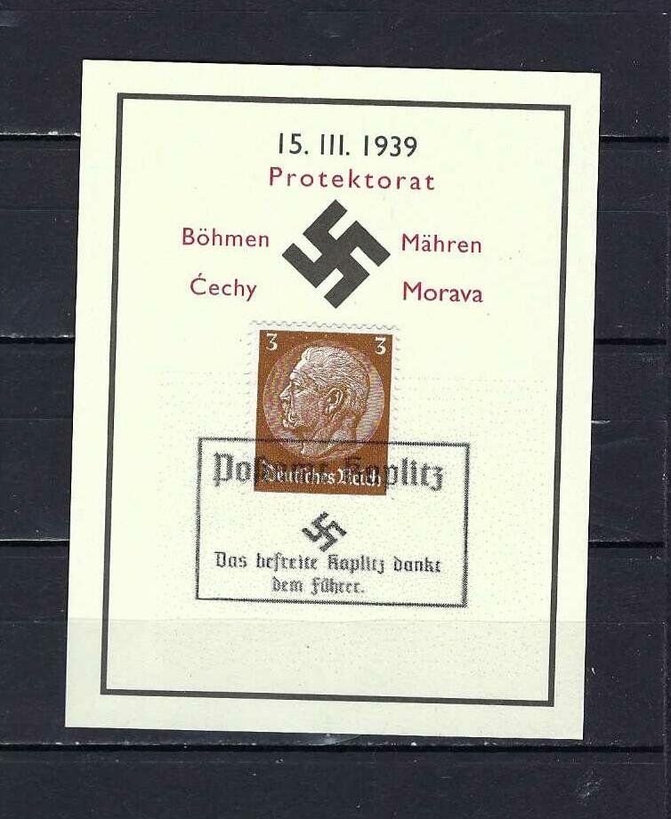 Tutti i francobolli: WKII Protektorat 1939 – Usato da Altstätten SG venduto da euro010