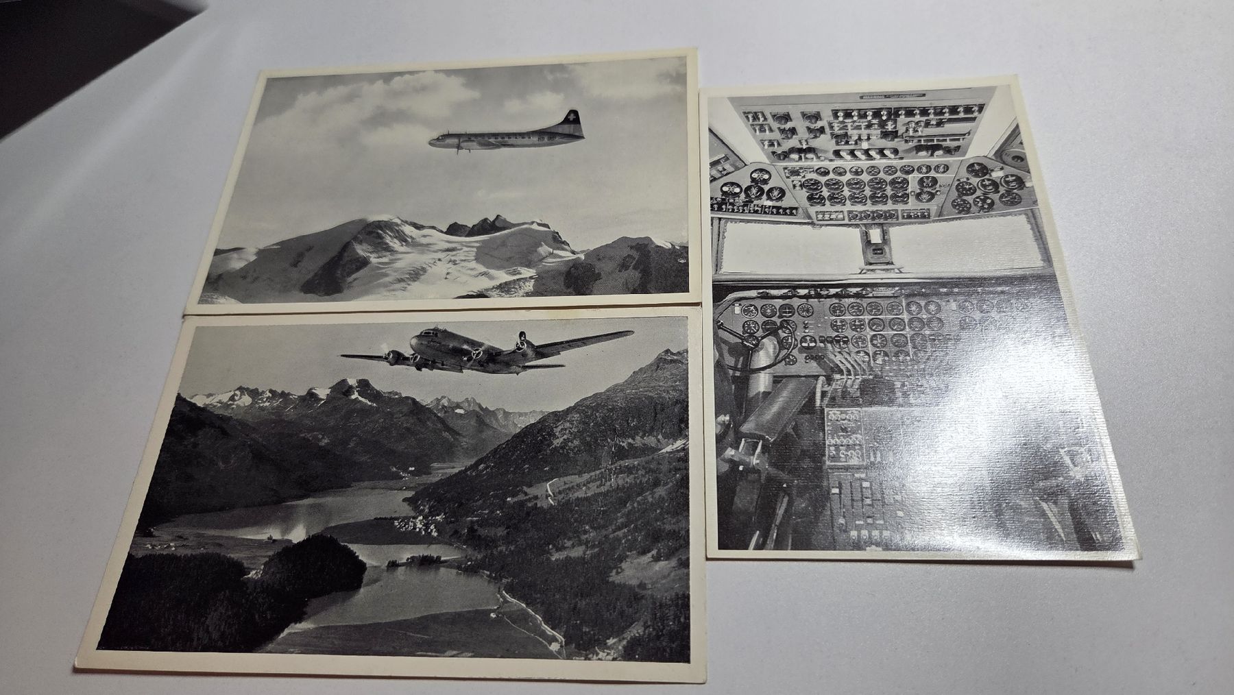 Ansichtskarten: 3 Ansichtskarten Swissair – Gebraucht aus Arni AG von Moth68