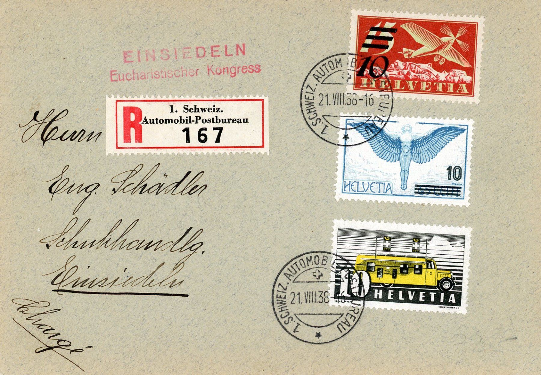 Tutti i francobolli: Flugpost - 10 Belege – Usato da Einsiedeln venduto da otm_7s5v 1