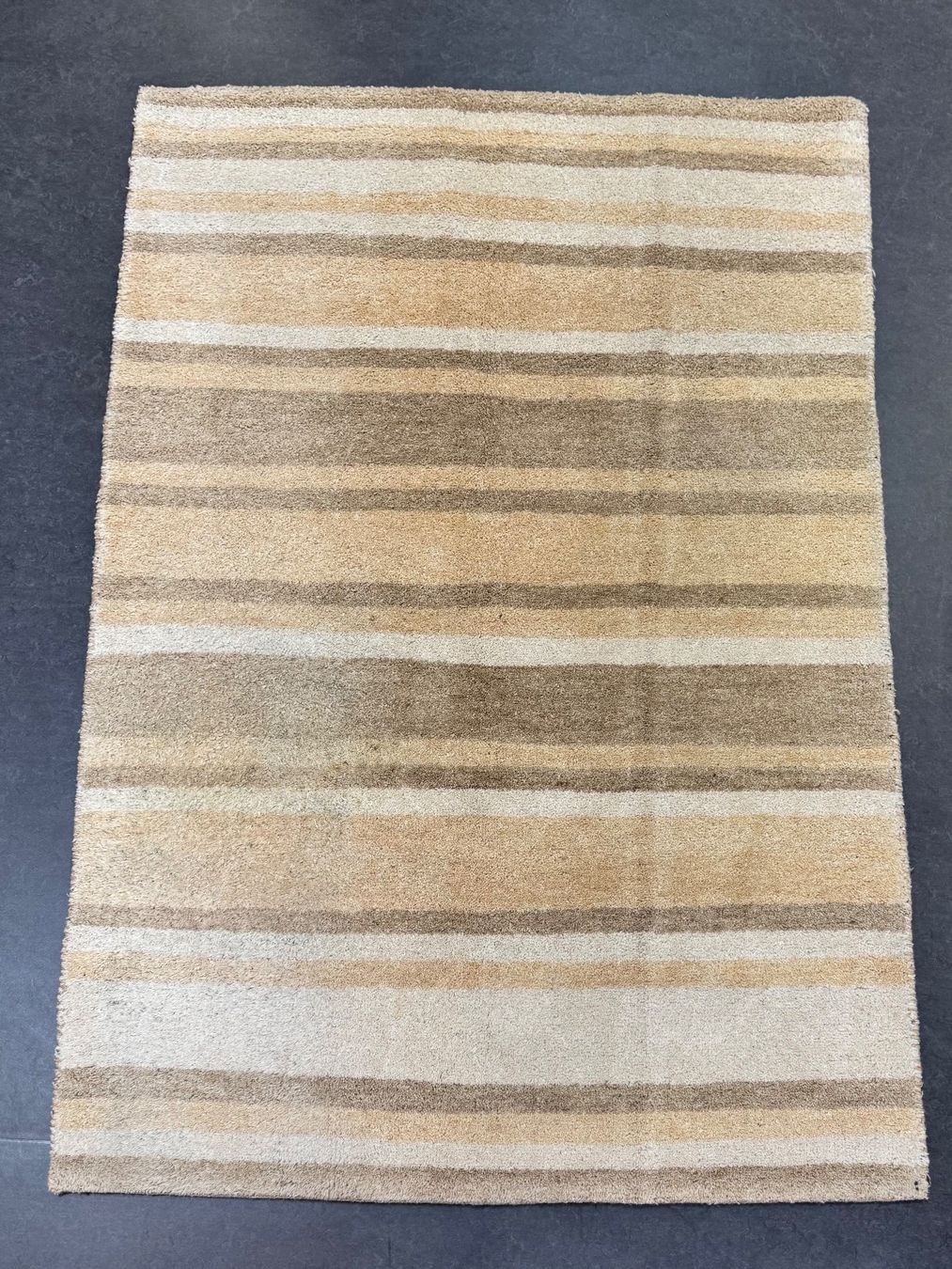 Tappeti: Wunderschöner Teppich, beige-braun gestreift – Nuovo (secondo la descrizione) da Liestal venduto da galerie_nategh 5