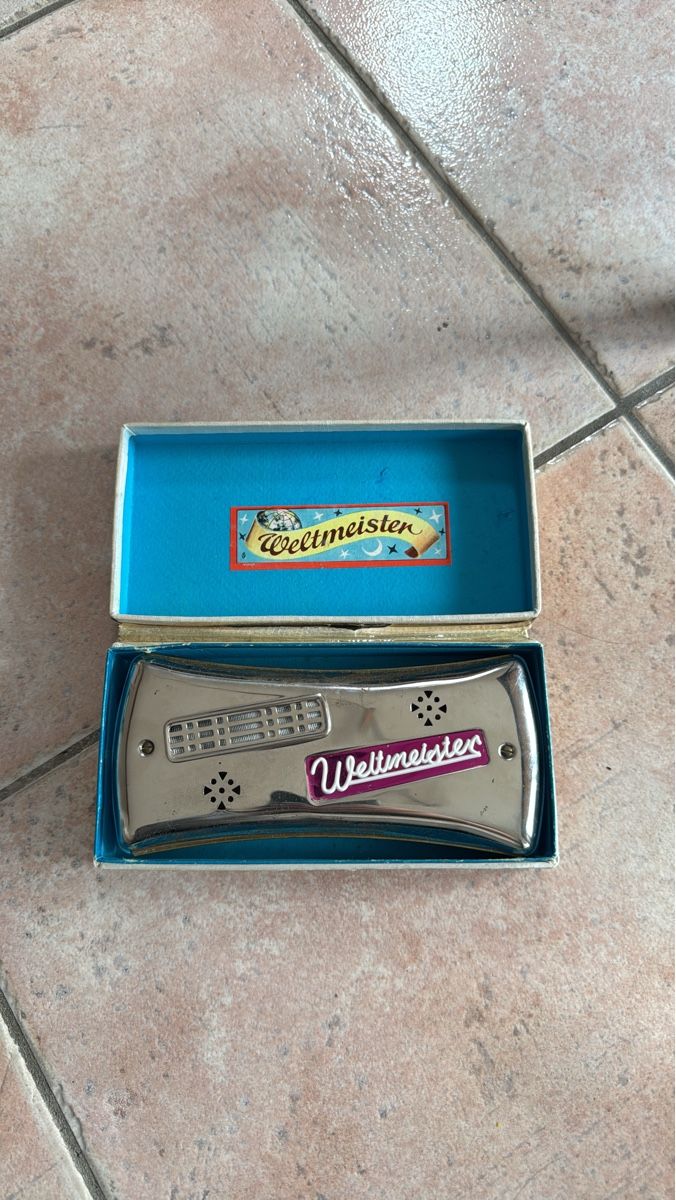 Musikinstrumente: Harmonica Weltmeister, silver – Gebraucht aus Zürich von jes_2wyq