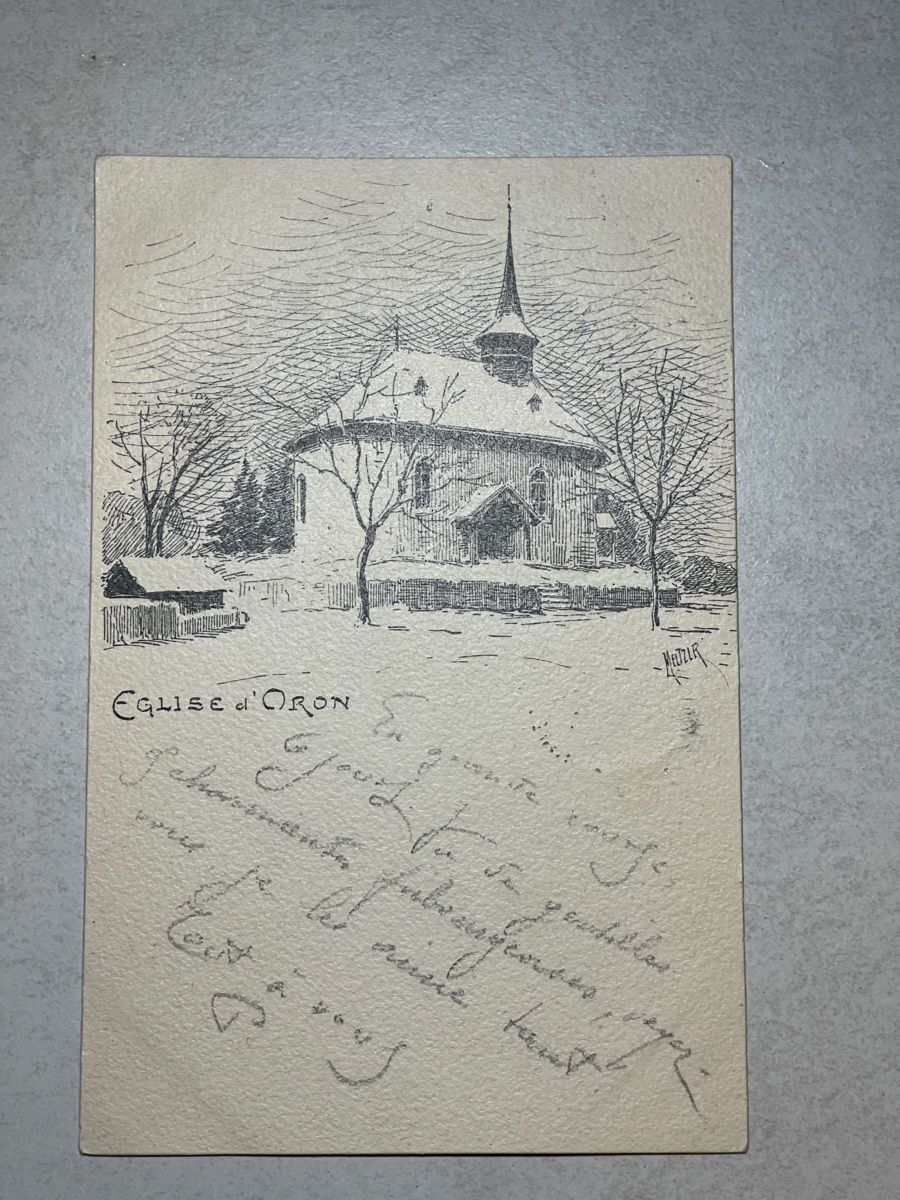 Cartoline postali: "Eglise d'Oron" – Usato da Strengelbach venduto da Aschatan5