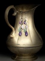 Boho Multi-gemstone Dangle Earrings Edelstein-Ohrringe