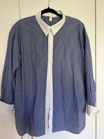 Damen Hemd H&M blau weiss gestreift Grösse L neuwertig