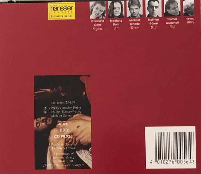 CD: Bach - Matthäus-Passion (Rilling) – Usato da Grüningen venduto da azulamarillo 2