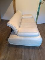 Canapé cuir blanc design 2 places