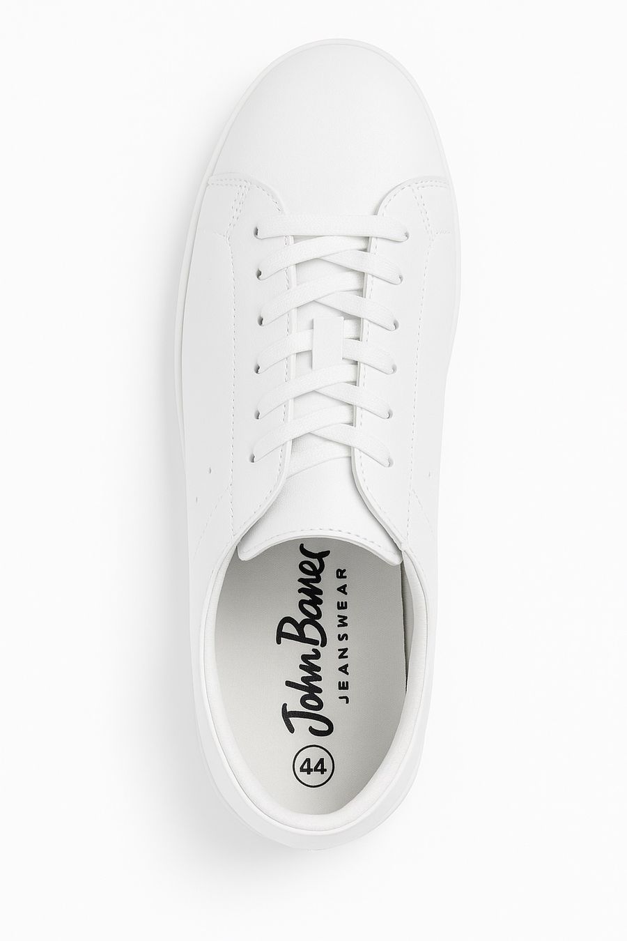 Herrenschuhe: Baskets blanches John Baner, taille 44 - Comme neuves! – Gebraucht aus Moutier von Arti1981
