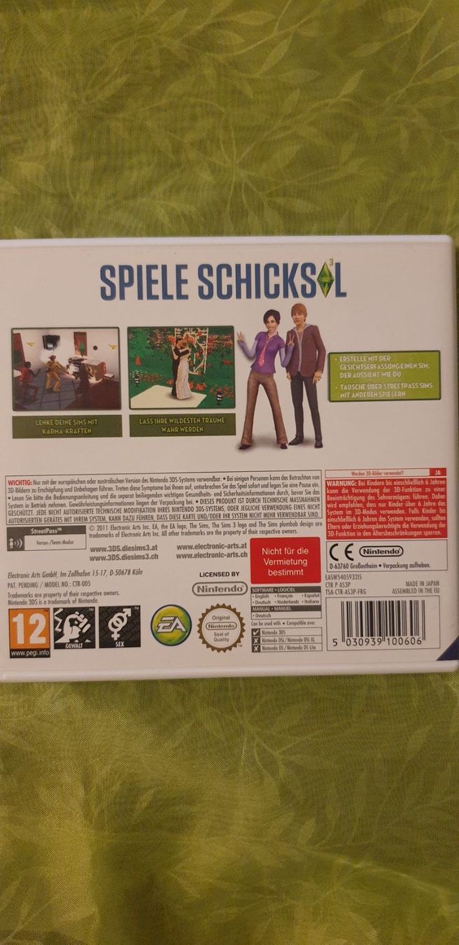 Nintendo Giochi: Die Sims3 Nintendo 3DS – Usato da Romanshorn venduto da REALJessiB 1
