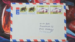 CL32 Enveloppe + Timbre Ethiopie 2002