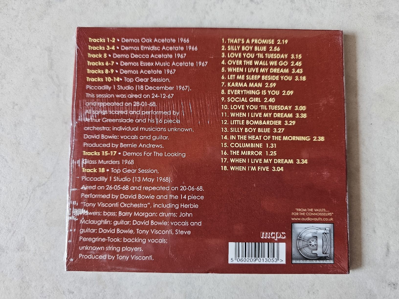 CDs: David Bowie  -  Rarities 1966 - 1968 / Fabrikneu – Neu und originalverpackt aus Schneisingen von backstore24 1