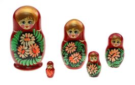 5 -teilige russische Matrjoschka - Babuschka (00173)