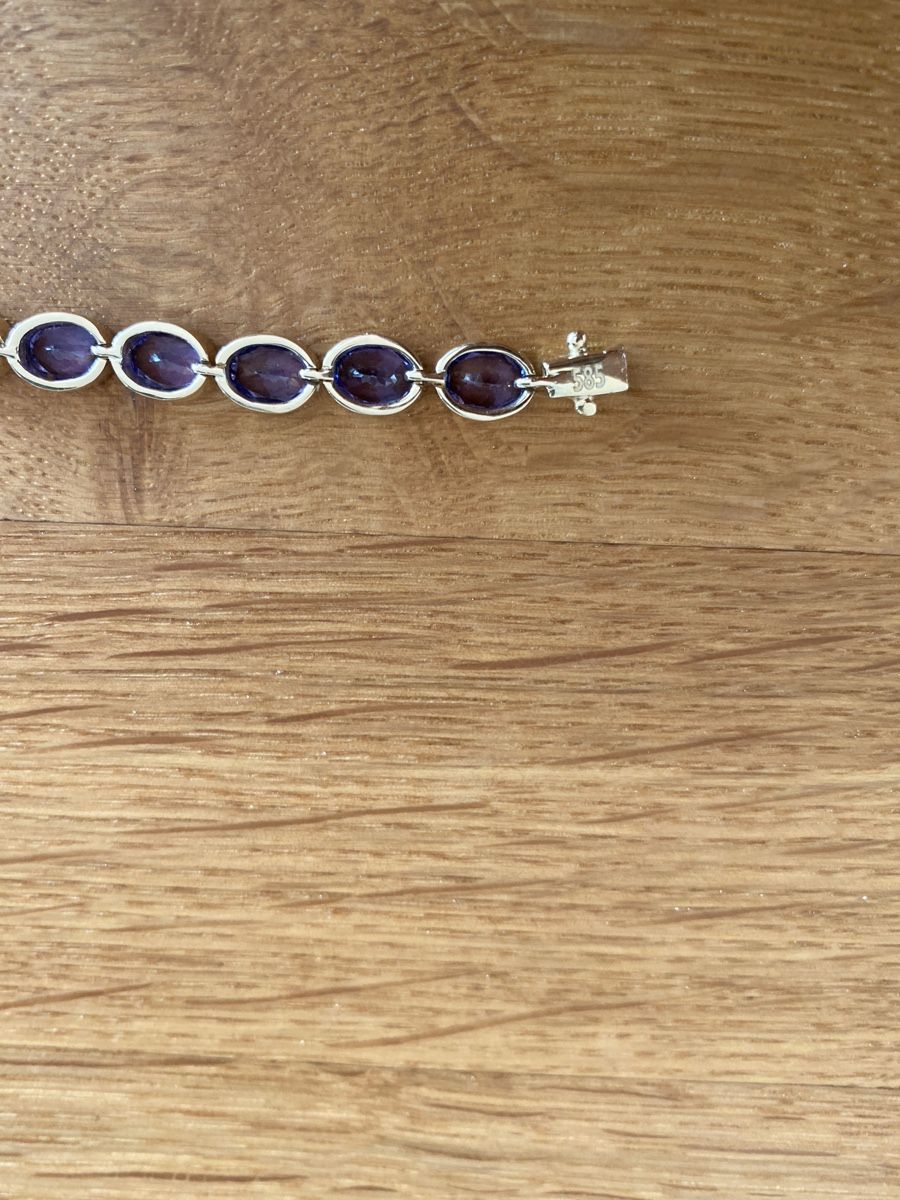 Bracciali & Braccialetti: 585er Gold-Tansanitarmband – Usato da Zofingen venduto da anetwa4 1