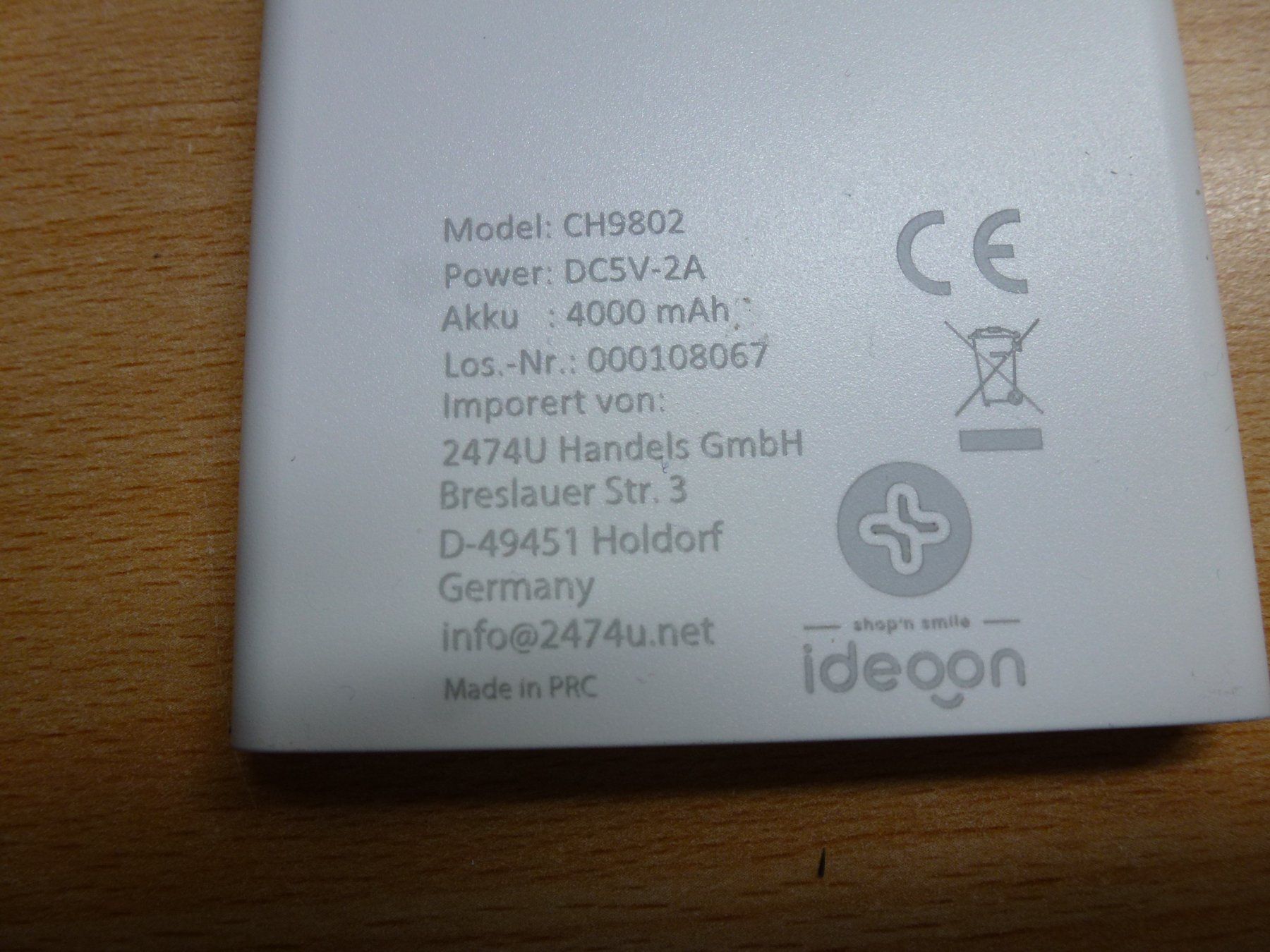 Caricabatterie: USB-C Powerbank  4000mAh – Nuovo (secondo la descrizione) da Hombrechtikon venduto da Maloev17 2