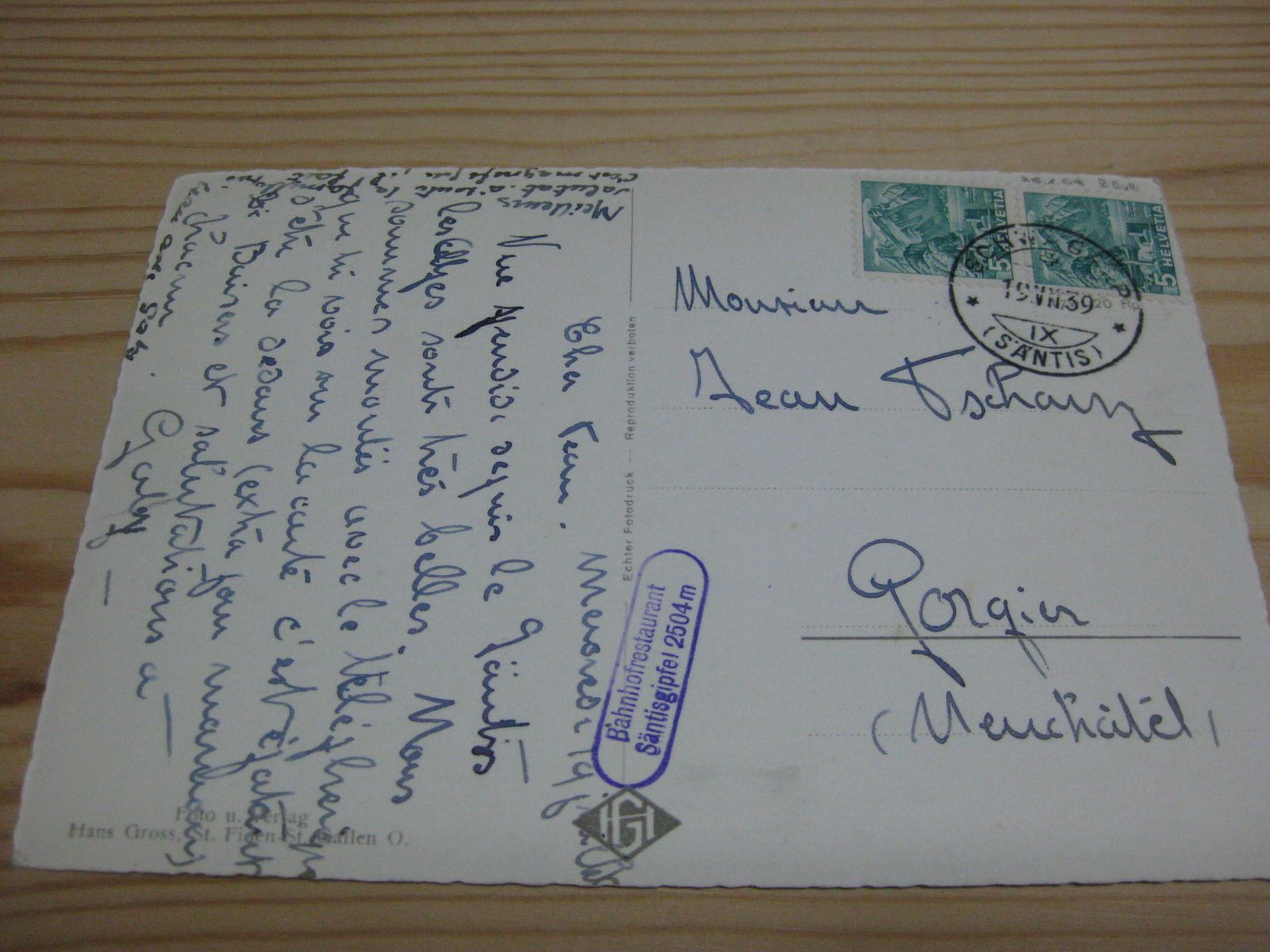 Cartoline postali: Säntis Schwägalp Luftseilbahn – Usato da Malters venduto da Marosko 1