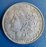 Morgan Silber Dollar 1889 USA Münze!