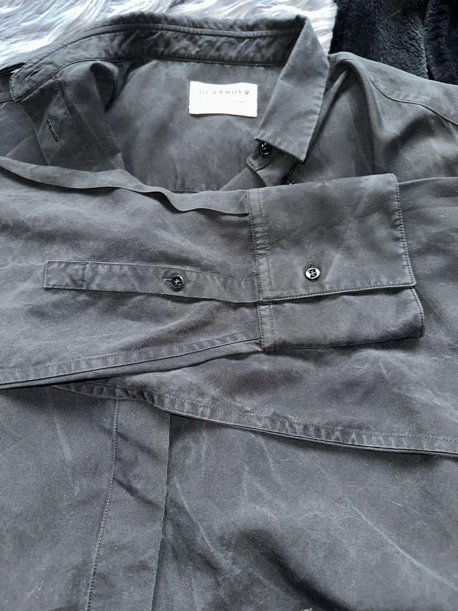 Jil Sander Vestiti: JIL SANDER HEMDKLEID GR. 36 SEIDE neuwertig – Nuovo (secondo la descrizione) da Unteraegeri venduto da MH203 7
