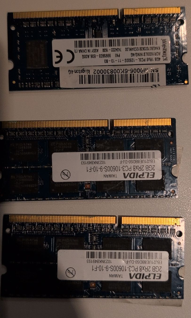 Kingston Memoria / RAM: RAM Memory Modules Kingston Elpida 8GB Total Used – Usato da Zürich venduto da kon5ad