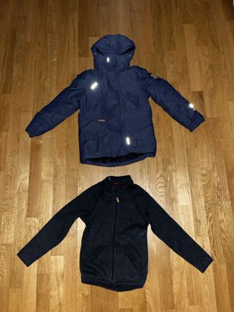 Reimatec Set: Daunen-Skijacke & Fleecejacke Gr 134