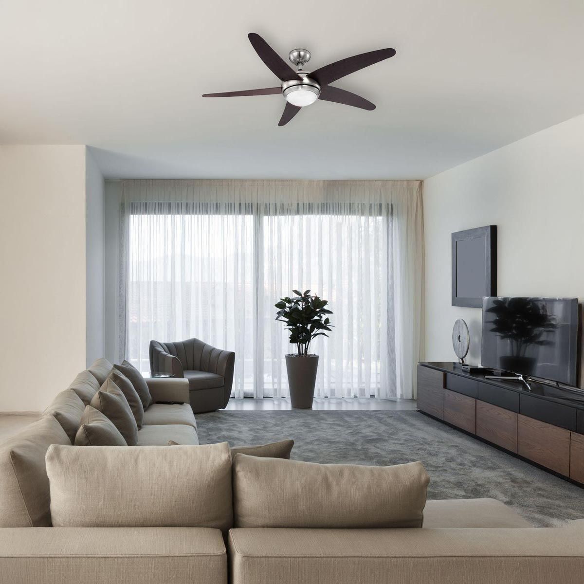 Lampadari & plafoniere: Deckenleuchte, Ventilator, Ø132 cm – Nuovo (secondo la descrizione) da Kreuzlingen venduto da Smart-Light 1