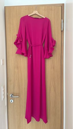 Carolina Herrera Kleid, pink, S, neu Volantärmel