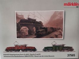 MÄRKLIN: SBB KROKODIL DOPPELPACKUNG 37565 DIGITAL/SOUND OVP